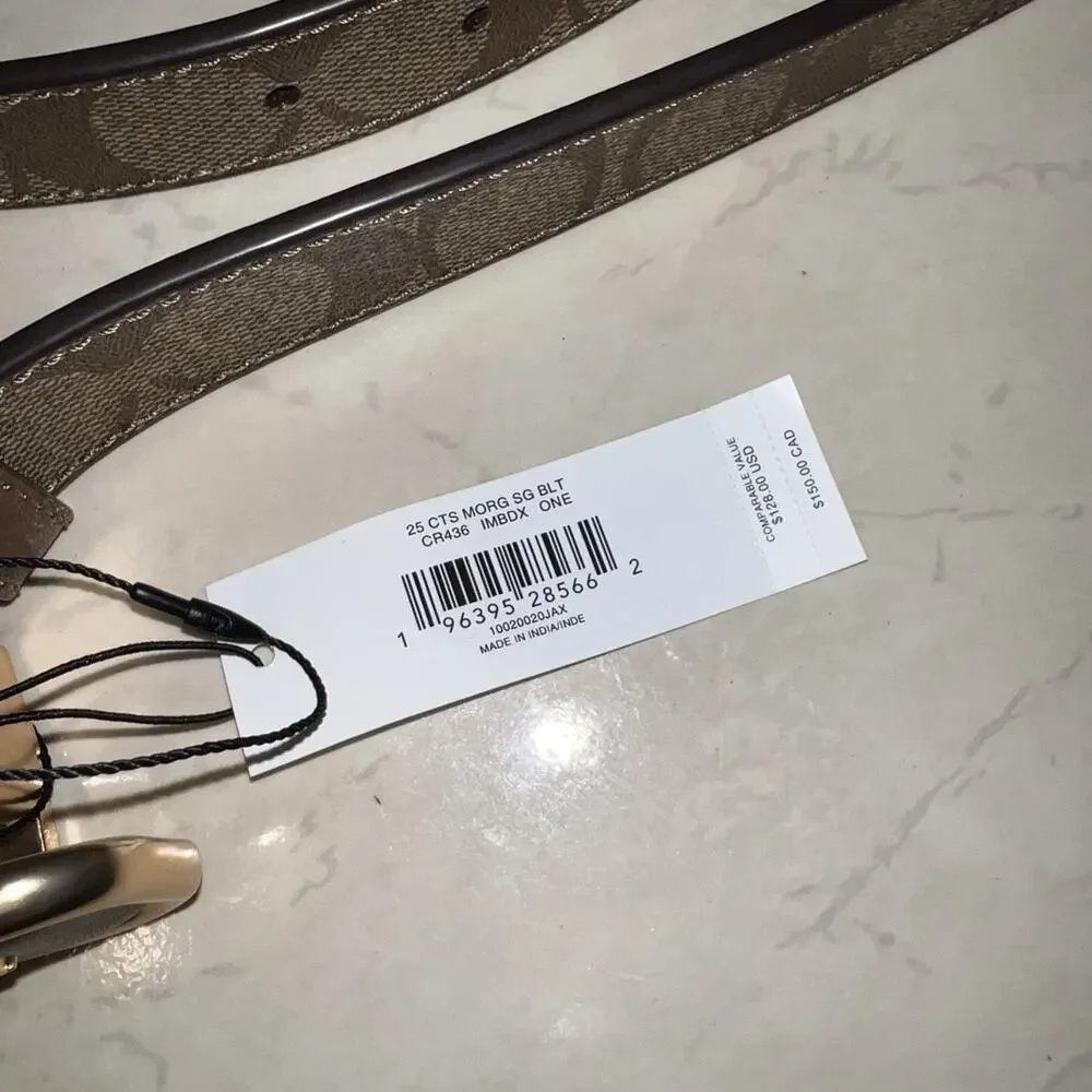 Coach Belt Women’s Morgan Reversible with Signature Buckle Brown 42” NEW